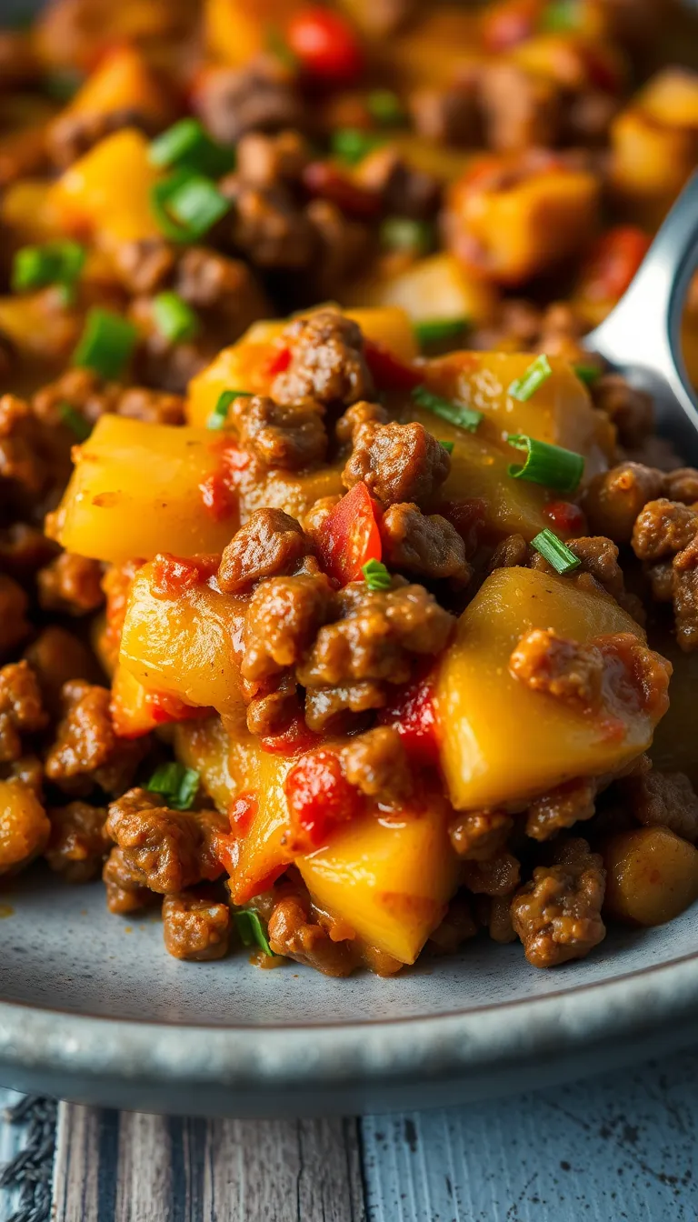 Hobo Casserole with Ground Beef & Potatoes