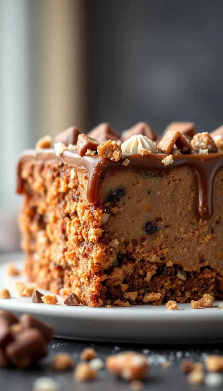 Chocolate Caramel Toffee Crunch Cake