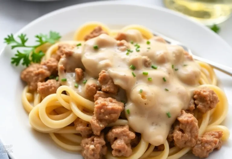 30-Minute Creamy Ground Beef Stroganoff