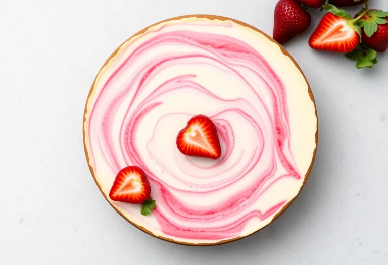 Strawberry Swirl Cheesecake Recipe