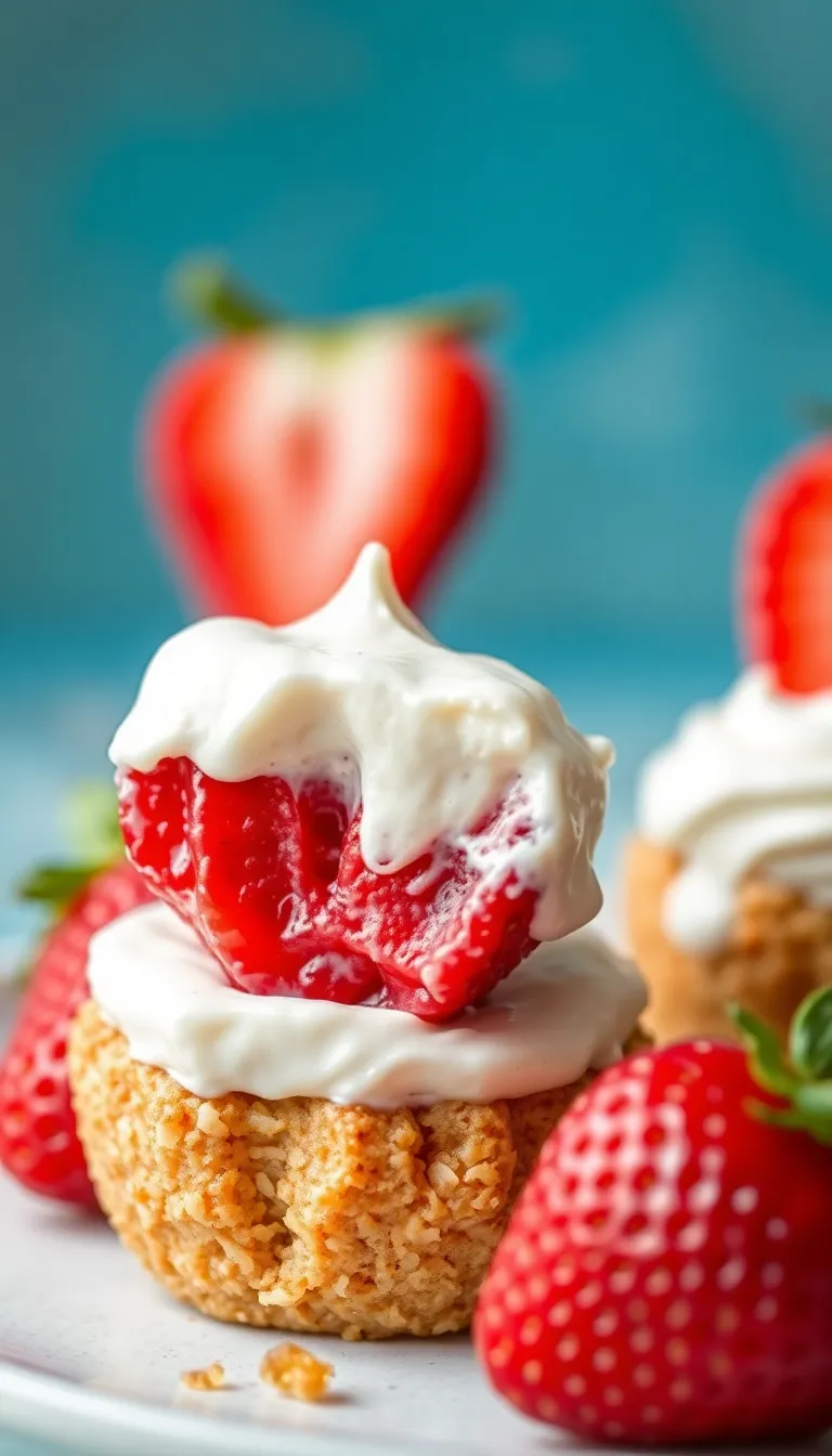 Healthy Strawberry Yogurt Bites