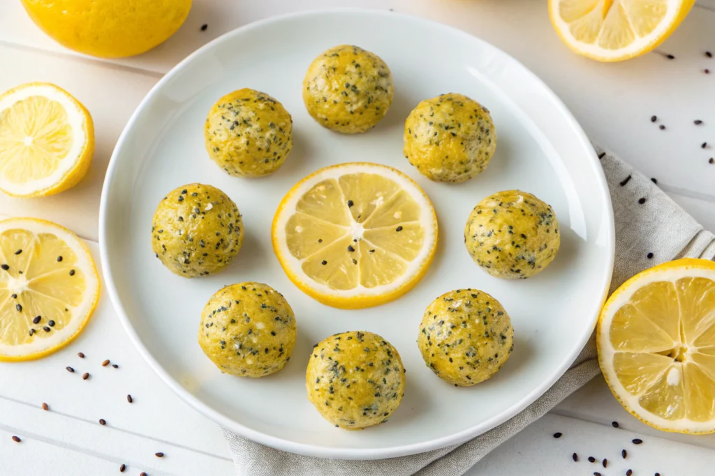 Lemon Poppy Seed Energy Bites
