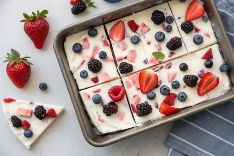 Berry Frozen Yogurt Bark