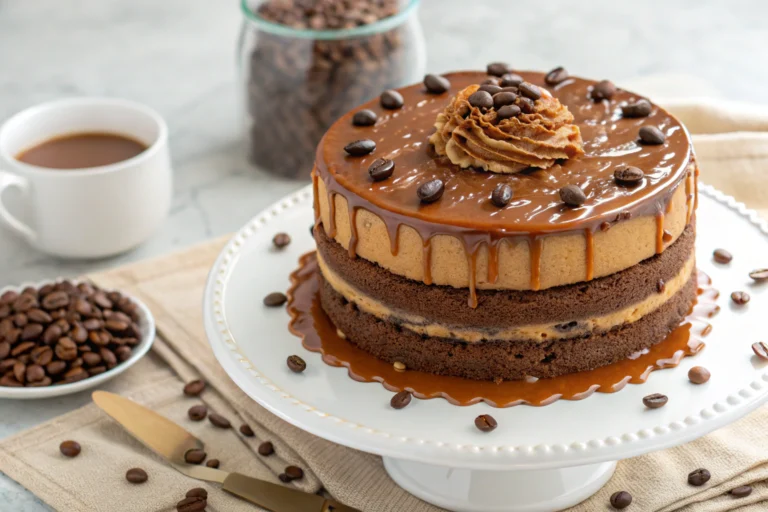 Gooey Coffee Caramel Cake